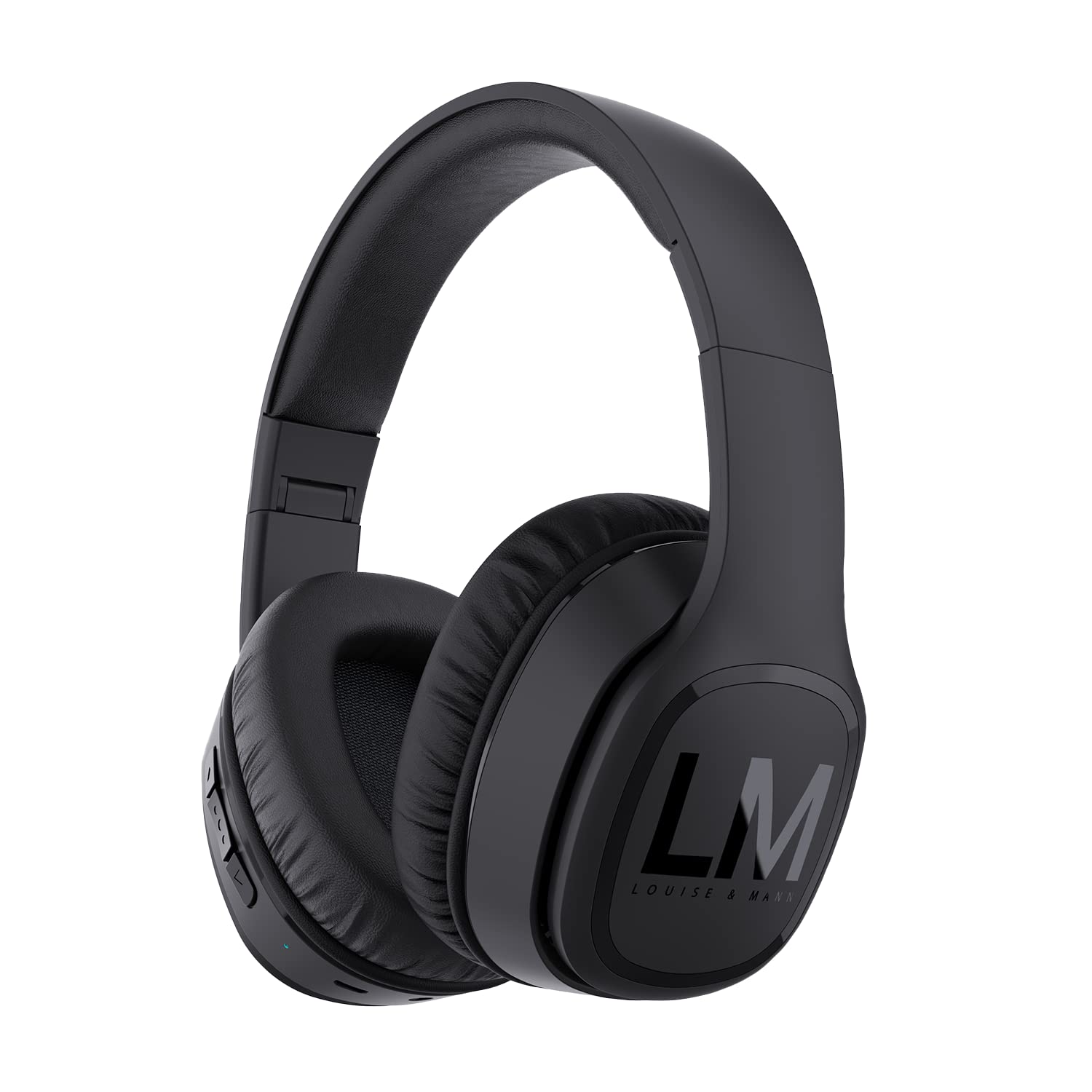Louise&Mann Wireless Headphones Over Ear, Bluetooth Headphones 5.3, Foldable Lightweight with Soft Memory Foam Earmuffs, Built-in Mic with Wired Mode and Carry Case for Travel,Office,PC โ image 1