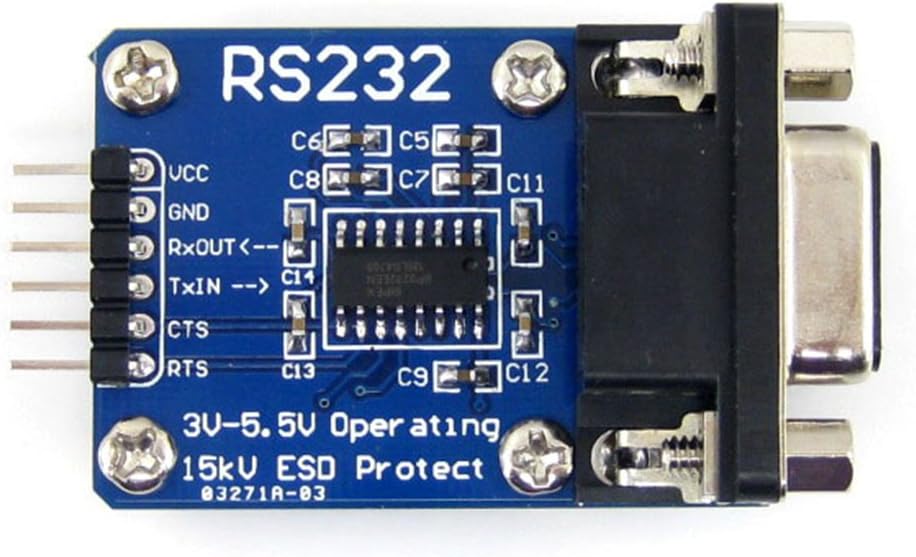 Busirde RS232 Board Serial Level Transfer SP3232 Serial board,SP3232 Serial to TTL to TTL Transceiver Evaluation Development Communication Module Kit