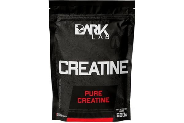 Creatina Pura Dark Lab 500g, Monohidratada 100% de Pureza, Sem Sabor