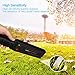 Metal Detector Security, Adjustable Hand-held Metal Detector Sensitivity Super Wand Scanner with 16 LED Lights for Airport, Open Port, Frontier, Company Entrance (9V Non-rechargeable Battery Included)