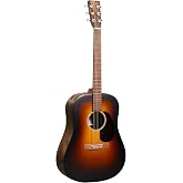 Martin DX2E Acoustic Electric Guitar Ziricote Burst