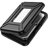 ORICO Hard Drive Case 3.5 inch HDD Storage Carrying Case Anti-Static and Shockproof External Hard Drive Portable Case, Compatible with WD, Seagate, Toshiba, Samsung, Hitachi, Crucial-PHXBK