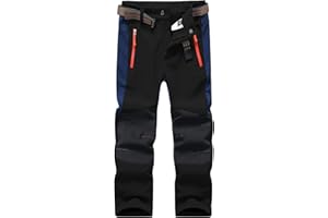 DAFENGEA Kids Snow Ski Pants Hiking Boys Girls Outdoor Waterproof Windproof Fleece Warm Snowboard Pants