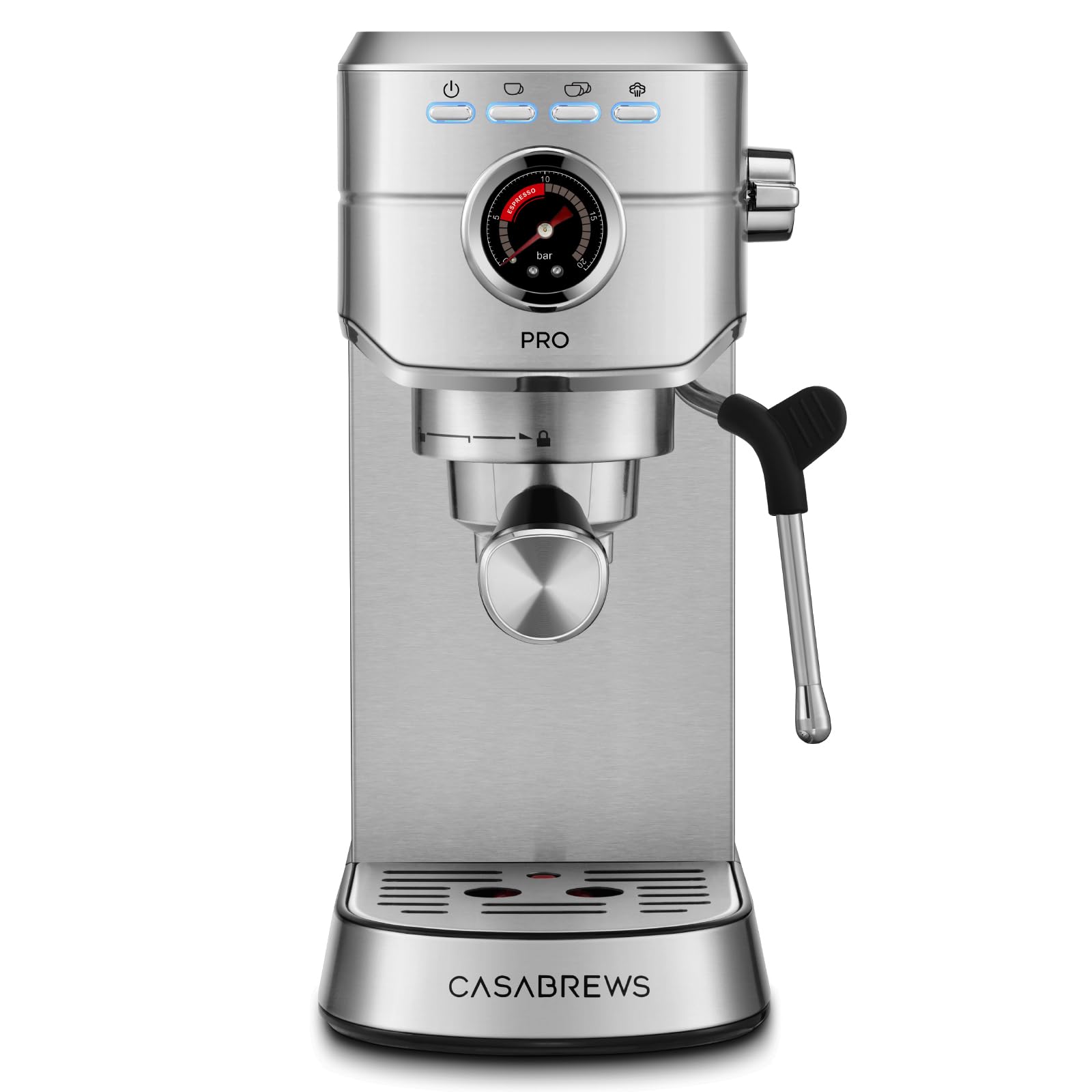 Photo 1 of CASABREWS 5418 PRO Espresso Machine 20 Bar, Upgraded Espresso Maker with Powerful Steam Milk Frother, Stainless Steel Coffee Machine with Fast Heating System for Cappuccino, Latte, Metallic Gray