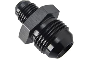 Podavelle 10AN to 6AN Male Flare Reducer Union Adapter Fitting Aluminum Black