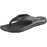 Totes Men's Everywear Waterproof Flip Flop Sandals | Ultra-lightweight durable waterproof flip flops with contoured footbed for beach, pool, and travel