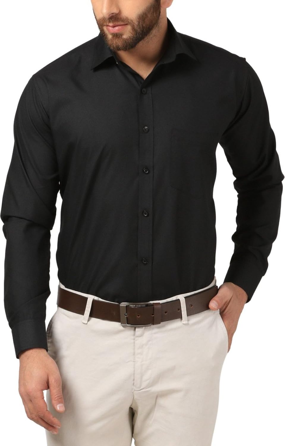 jaira men's solid formal shirt (available in various colour options)