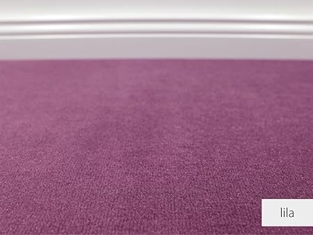 Teppichboden Auslegware Vorwerk Bijou UNI Lila Muster