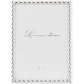 Lawrence Frames Metal Frame, Rope Design, Silver, 5x7