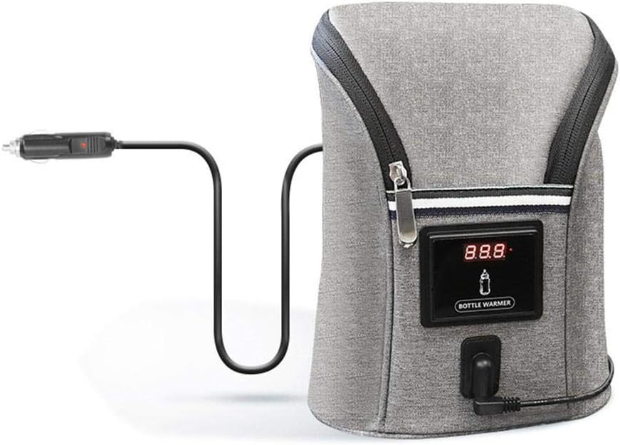 BDRateful Car Baby Bottle Portable Warmer Constant Temperature Milk Heater Storage Bag for Outdoor