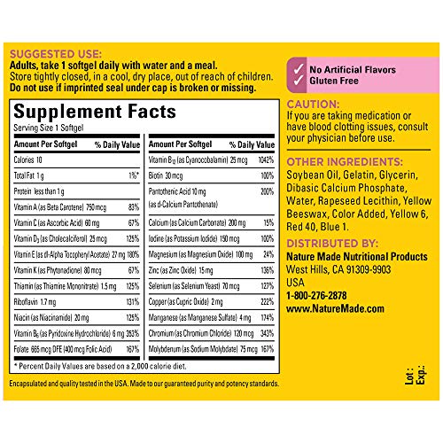 Nature Made Women's Multivitamin 50+ Softgels - Image 3