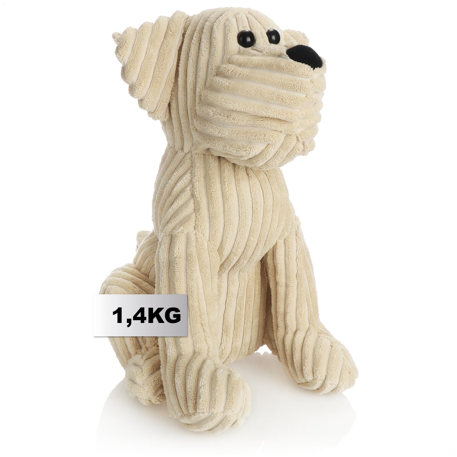 COM-FOUR® Doorstop - Heavy Door Holder - Cute Dog Design - Functional Home Accessory - Stopper for Windows and Doors - Ideal for drafts (Dog Oskar)