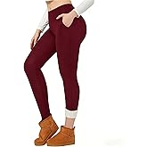 Winter Fleece Women's Pocket high Waist Elastic Hip Lifting Shape Belly Warm and Cold-Proof Trousers
