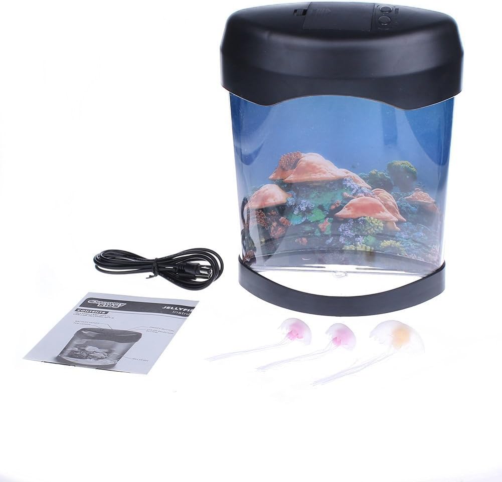 Amazon Com Calover Ocean Decor Electric Jellyfish Tank Aquarium