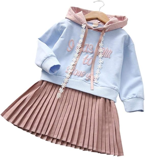 Amazon 子供服 女の子洋服 スカート パーカー ガール ズワンピース 長袖 女の子 子供服 ストライプ柄 カジュアル 普段着 可愛い 人気 スプライス プレゼント 秋冬 100 110 1 130 140 100cm ワンピース チュニック 通販