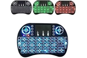 Wireless Mini Keyboard Gtek Brand with Touchpad Mouse Backlit Compatible with Android Devices/TV/IPTV Boxes