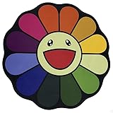 DIKFENS 40Inch Takashi Murakami Rug - Flower