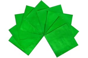 Webake 6 x 6 Inch Square Aluminium Foil Candy Wrappers Candy Wrapping Paper for DIY Chocolate, Fudge and Brownies Packaging-100 Piece (Green)