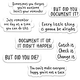 16Pcs Funny Work Stickers for Women Men Adults Lovers Work Stickers Vinyl Waterproof Office Decals for Laptop Computer Water Bottle But Did You Document it Stickers