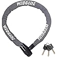 Heavy Duty Anti-Theft Bike Chain Lock, 2.72 Ft Security Lock With 3 Keys, Waterproof for Bicycle, Scooter, Motorcycle, Door, Gate, Fence