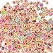 Renashed 200Pcs 15mm Mixed Color Design Wooden Buttons in Bulk for Crafts Scrapbooking or Sewing and DIY Craft