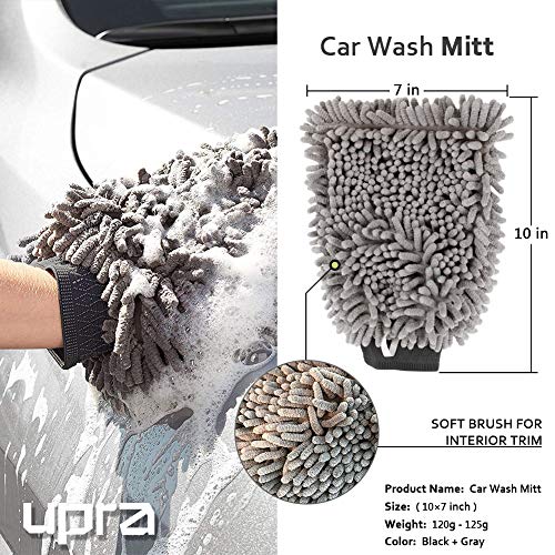 upra Auto Magic Clay Bar Car Detailing Clay, Auto detailing clay Kit,with Washing and Adsorption Capacity for Car, Glass, Vehicles Cleaning,Extra Large Size Car Wash Mitt and Super Soft Towel Included