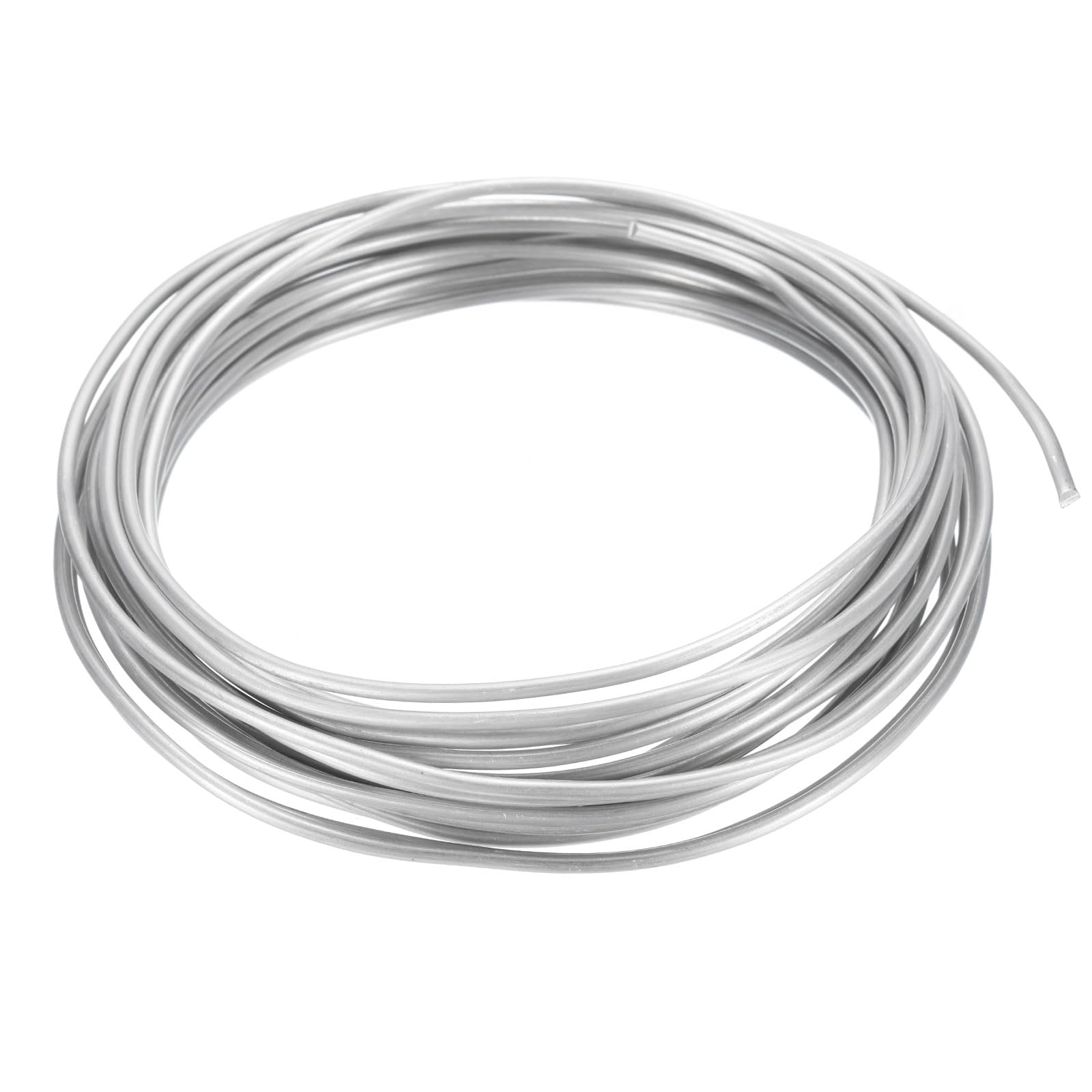 PATIKIL 2mm Bonsai Training Wire, 1 Roll Floral Wire Stems Anodized Aluminum Tree Wire 16.4 Feet Total for Gardening Branch Fixing, White