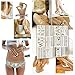 BeneU Bachelorette Metallic Temporary Tattoos Body Art Stickers Waterproof Removable Shiny Jewelry Flash Tatoos High Gloss Shimmer Designs in Gold, Silver, Black 12 Sheets