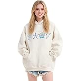 jnospne Hoodies for Teen Girls Cute Hoodies for Women Embroidered Oversized Hoodie Y2k Sweatshirts Preppy Clothes