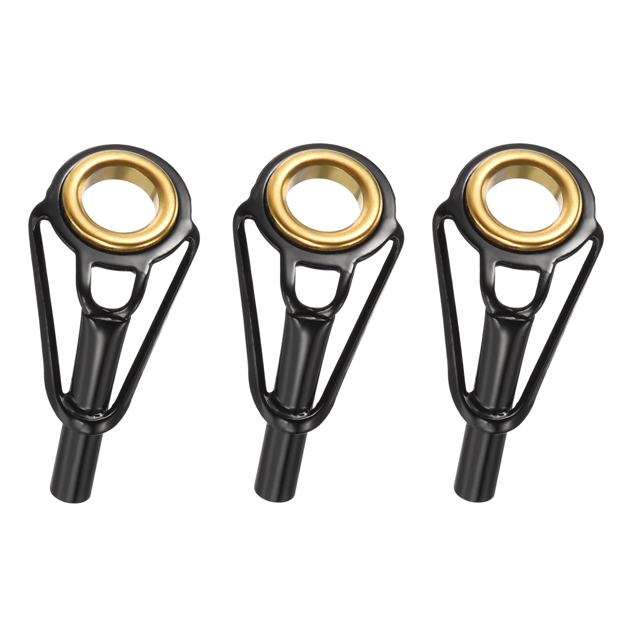 PATIKIL 2.6mm Tube Dia Fishing Rod Tips Repair Kit, 3pcs Stainless Steel Ring Guide for Saltwater Freshwater Fishing
