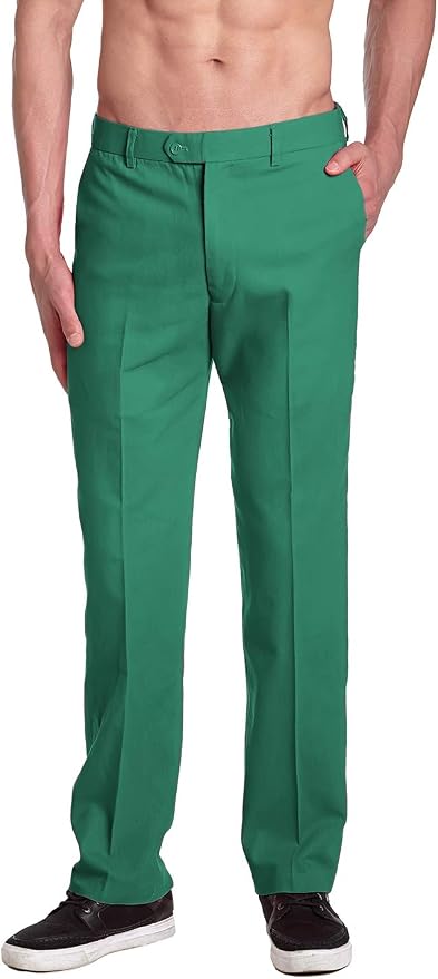 Haggar Herren Hose Mit 4-Wege-Stretch – Gerade Passform, Flache Vorderseite | Bequeme Anzughose Aus Polyester/Viskose/Elasthan