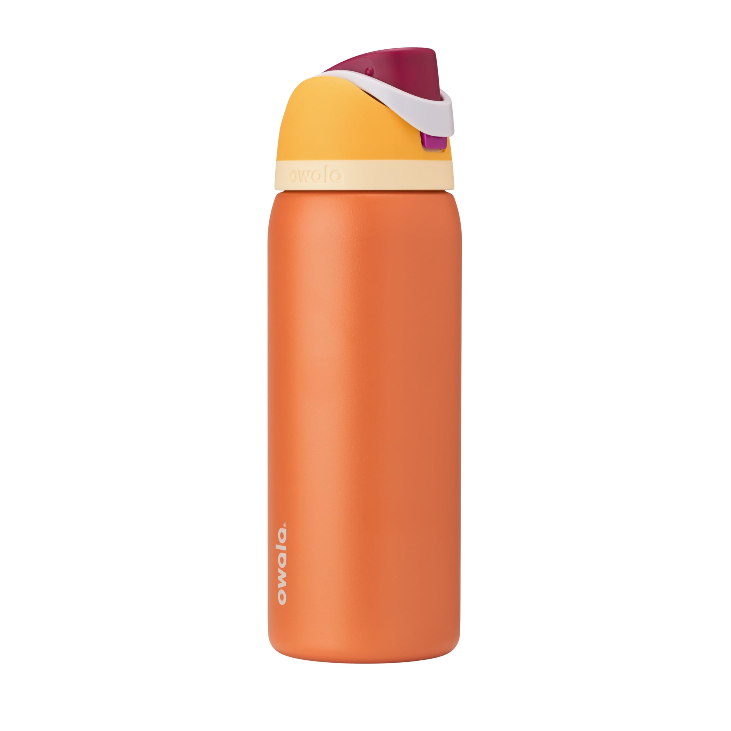 Photo 1 of Owala FreeSip Insulated Stainless Steel Water Bottle with Straw for Sports, Travel, and School BPA-Free Sports Water Bottle, 32 oz, Citrus Crush