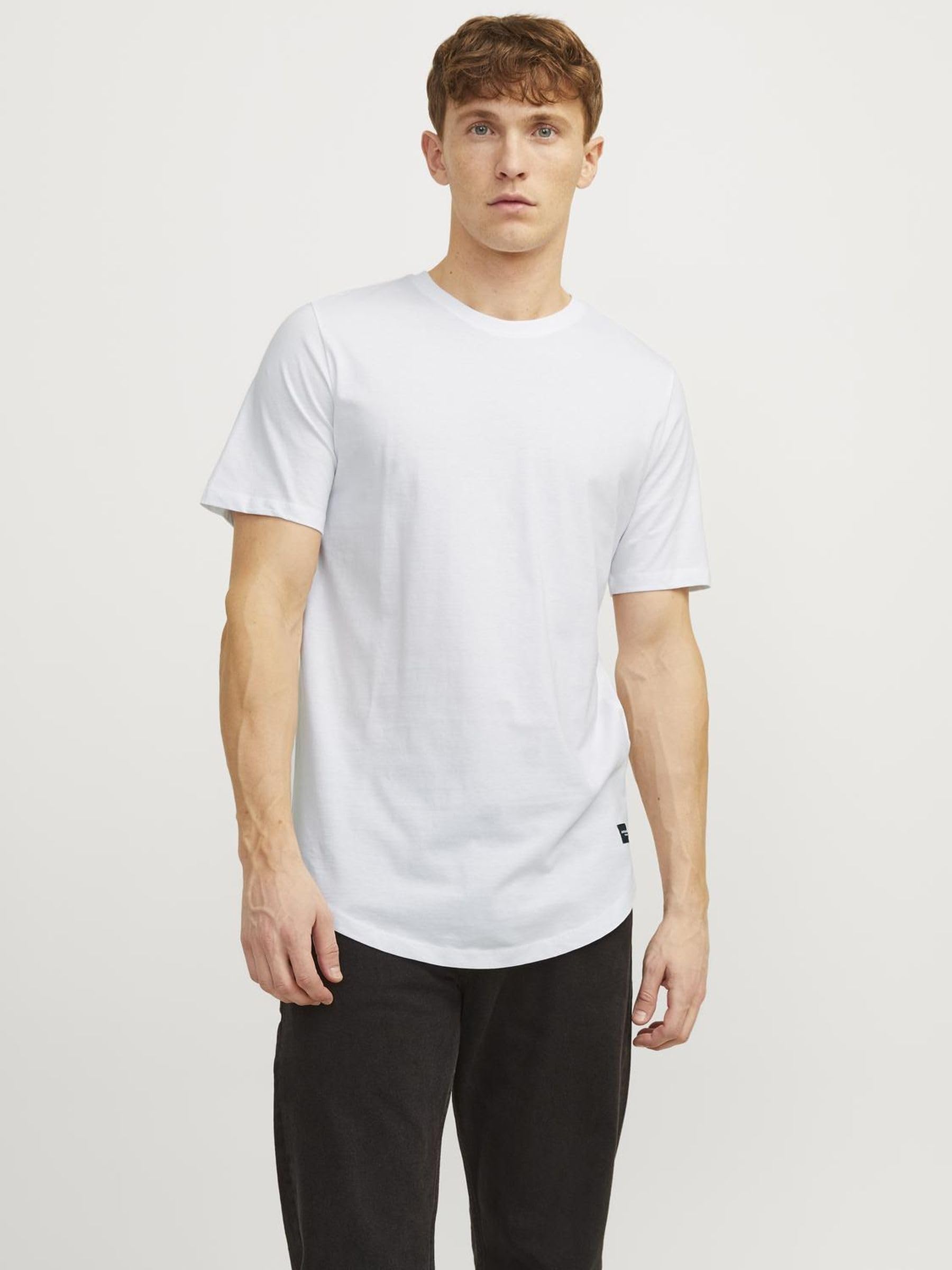 JACK & JONES Male T-Shirt Einfarbig T-Shirt 2