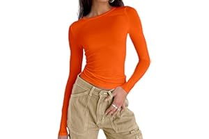 Dwnval Women Sexy Basic T Shirts Tops Summer Short Sleeve Crewneck Slim Fit Cute Crop Top Blouses