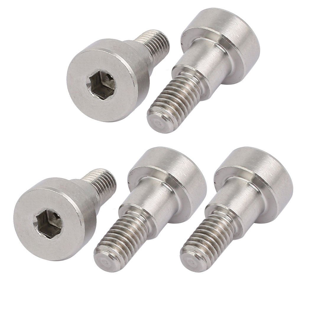 Sourcingmap 304 Stainless Steel Hex Socket Shoulder Bolt 8mm Shoulder Dia 7mm Shoulder Length M6 Thread 5pcs