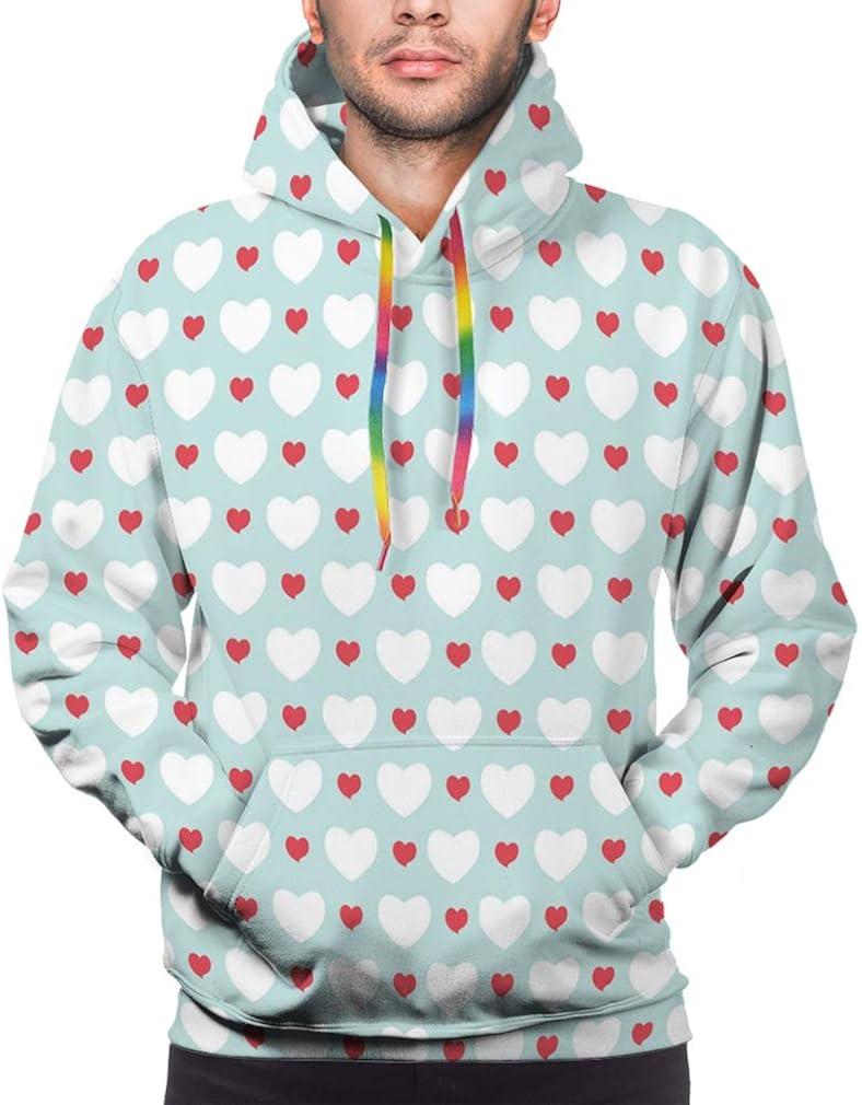Funny Print Sweatshirts Tops Hoody Pullover Hoodies Heart
