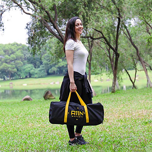 A11N Upgraded Premium Ladder Toss Game Set with 6 Golf Bolas & Carrying