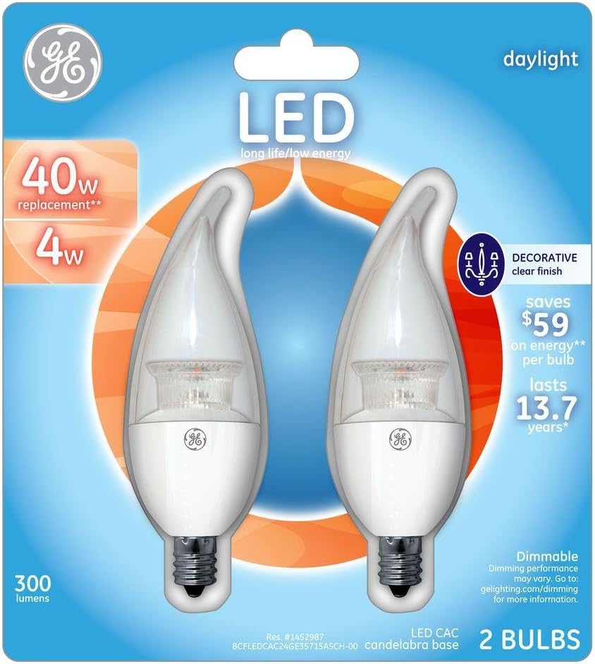Best ge basic led candelabra base