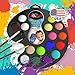 Face Painting Kit 16 color with Gift Box 3 Brushes 3 Sponges FREE ebook Face Paint Made in USA Great for Parties Hypoallergenic Face Painting Kits