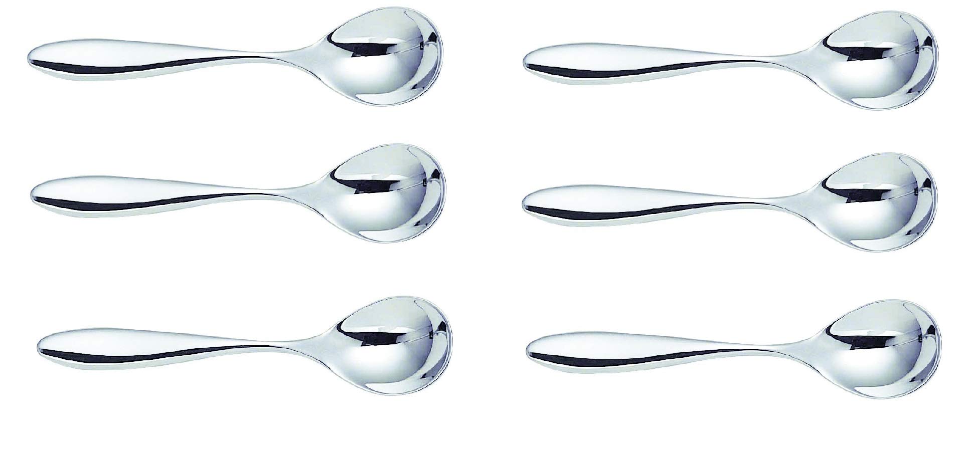 Alessi Mami Tea Spoon, Set of 6 (SG38/7), Silver