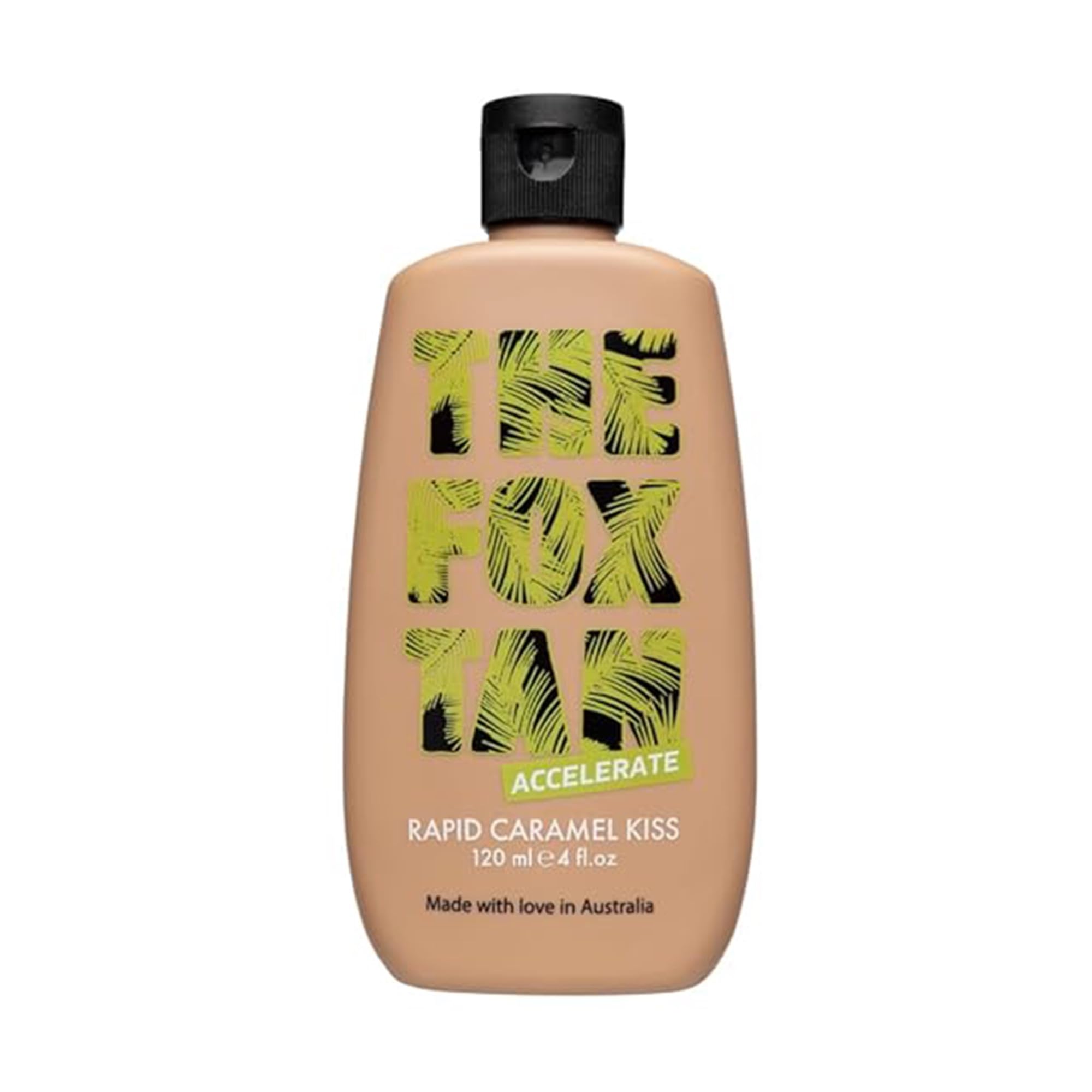 The Fox Tan Rapid Caramel Kiss, Natural Tanning Accelerator For Deeper & Darker Tans, Delivers an Instant Tint & Glow, Vegan & Cruelty-Free, 120 ml