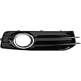 Hihaha No.8P0807682K Fog Light Grill for Audi A3 8P 2009-2013 Front Right Front Lower Bumper Fog Light Cover Inserts ABS 1 Pc Black Silver Tone