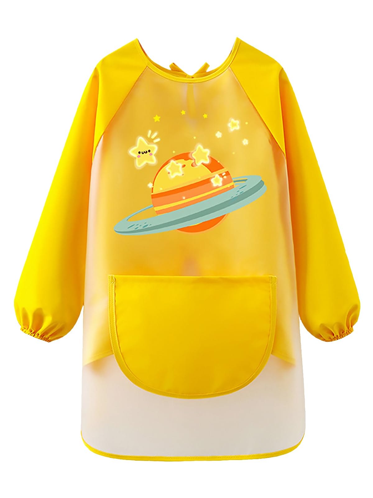 Nanwansu Kids Art Apron Waterproof Long Sleeve Smock Artist Painting Apron for Children