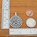 Guidepost Compass Talisman Viking Protection Vegvisir Elder Futhark Pendant W PVC Cord