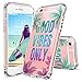 iPhone 6s Case, iPhone 6 Clear Case, MOSNOVO Good Vibes Only Tropica Leaves Quotes Clear Design Transparent Plastic Hard Back Case Cover with TPU Bumper for iPhone 6 6s (4.7 Inch)