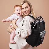 Lekebaby Nappy Changing Bag Backpack with Mat & Stroller Straps Arrow Print view 7