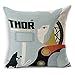 Chicozy Cotton Avengers Alliance Batman Captain America Iron Man Hulk Pillow Cover Ikia Style Sofa Cushion Cover Square Home Decration Pillowcase 17.7inch x 17.7inch