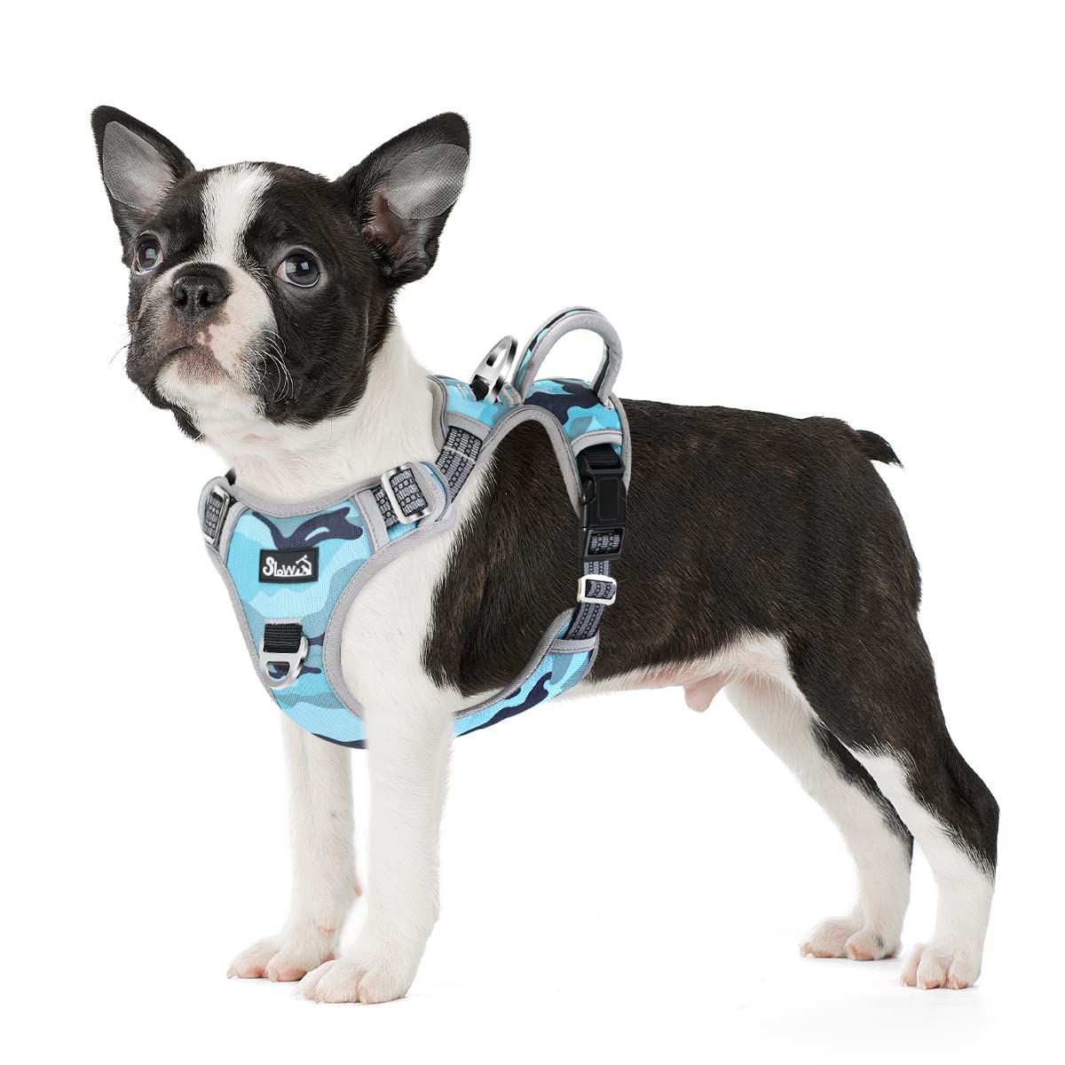 Eyein Medium Dog Harness, Anti-Pull Adjustable Heavy Duty Pet Vest with 2 Clips, Escape-Proof Puppy Harness with Soft Padded Handle, Reflective for Outdoor Training & Walking — image 1