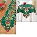 Poinsettia & Berries Christmas Table Linens Decorations, Runner