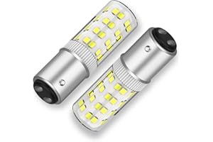 SORGTBL BA15D LED 120V Double Contact Bayonet Base Led Bulb, 6000k Daylight White Dimmable,50Watts Halogen JD Type T3/T4 Equivalent, Replacement of Sewing Machines Led Light Bulbs (2, Daylight White)